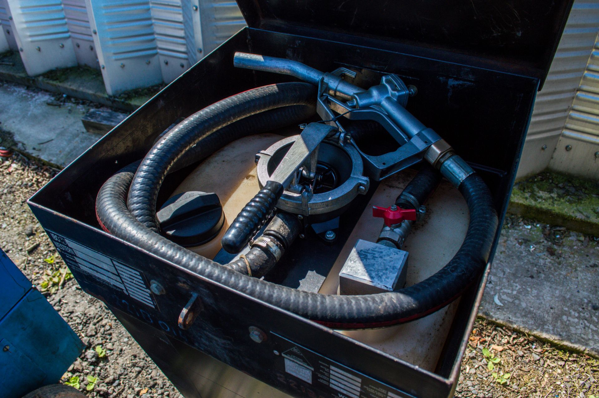 Western Easy Cube 100 litre bunded fuel bowser c/w hand pump, delivery hose and trigger nozzle - Image 2 of 2