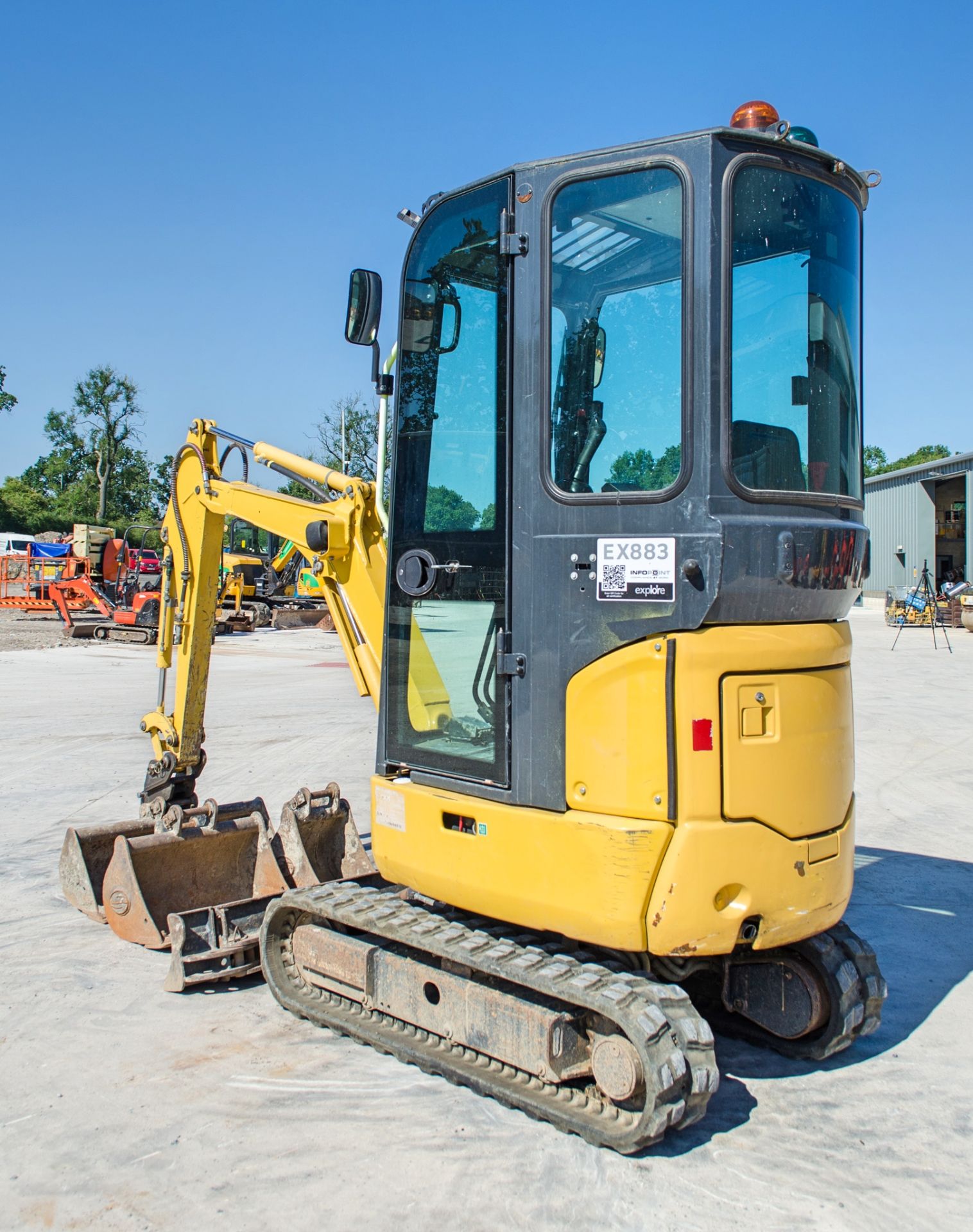 Komatsu PC14R-3HS 1.5 tonne rubber tracked mini excavator Year: 2019 S/N: F50698 Recorded Hours: - Image 3 of 20