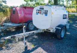 Western Abbi 950 litre fast tow bunded fuel bowser c/w hand pump, delivery hose and trigger nozzle