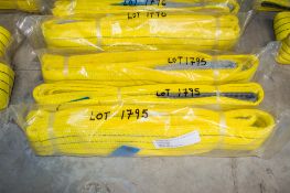 3 - 3 tonne x 3 metre webbing slings ** New and unused **