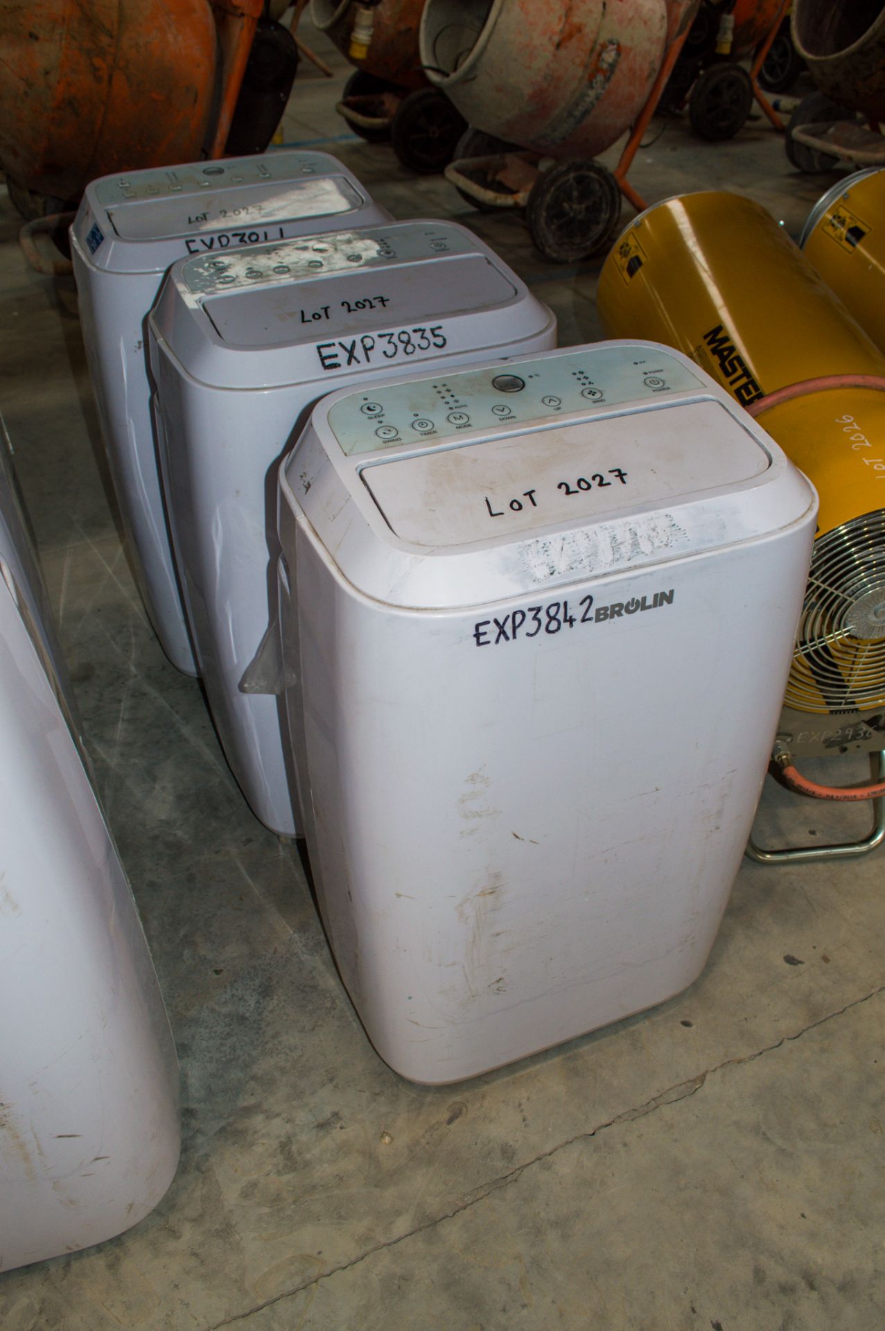 3 - Brolin 240v air conditioning units EXP3842, EXP3835, EXP3844