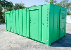 21 ft x 9 ft steel anti vandal welfare site unit Comprising of: canteen area, toilet & generator