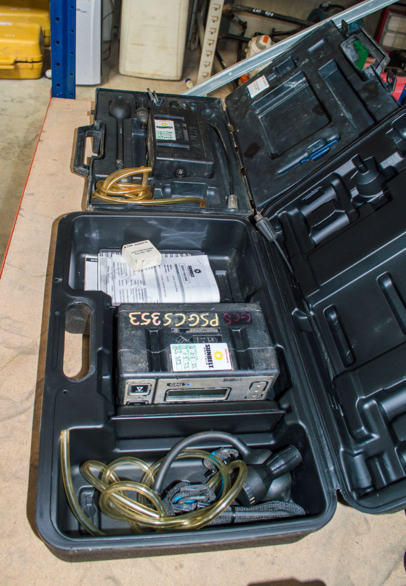 2 - GMI Gasco Seeker gas detection kits each c/e carry case GCS353, A379279