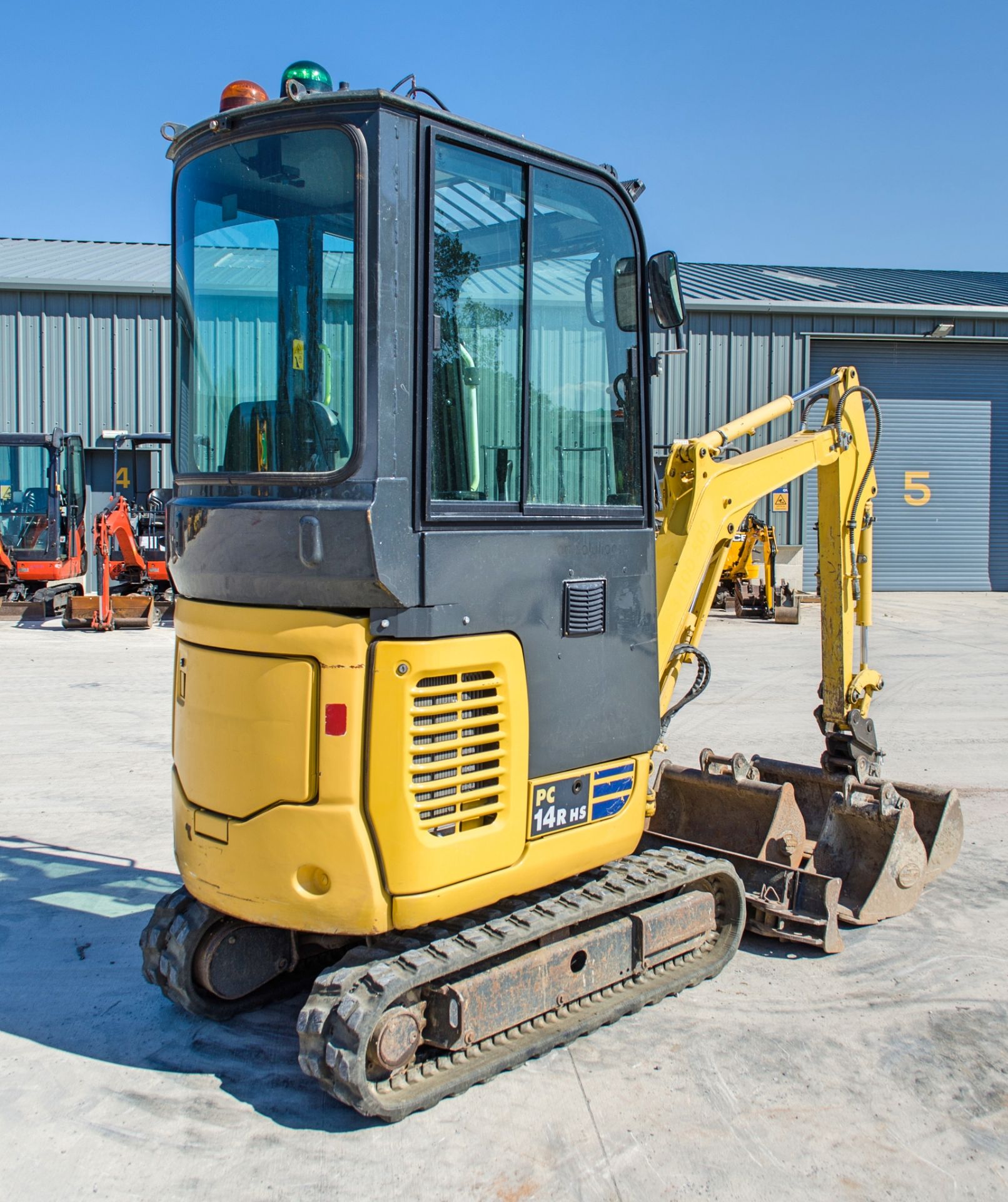 Komatsu PC14R-3HS 1.5 tonne rubber tracked mini excavator Year: 2019 S/N: F50698 Recorded Hours: - Image 4 of 20