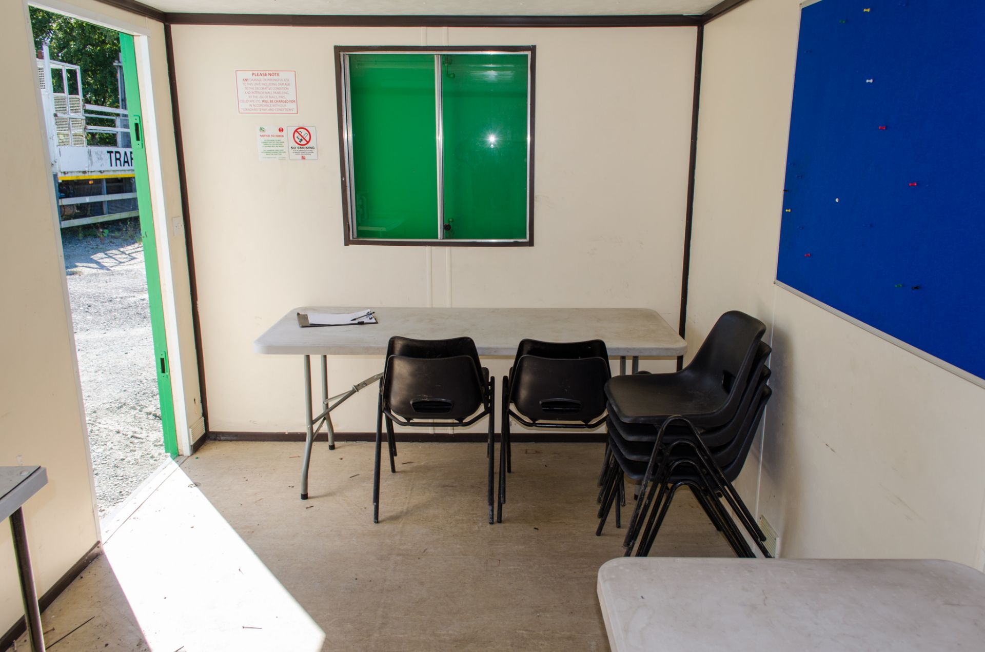 21 ft x 9 ft steel anti vandal welfare site unit Comprising of: canteen area, toilet & generator - Image 7 of 10
