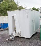 Groundhog 12 ft x 8 ft steel anti vandal mobile welfare unit Comprising of: Canteen area, toilet &