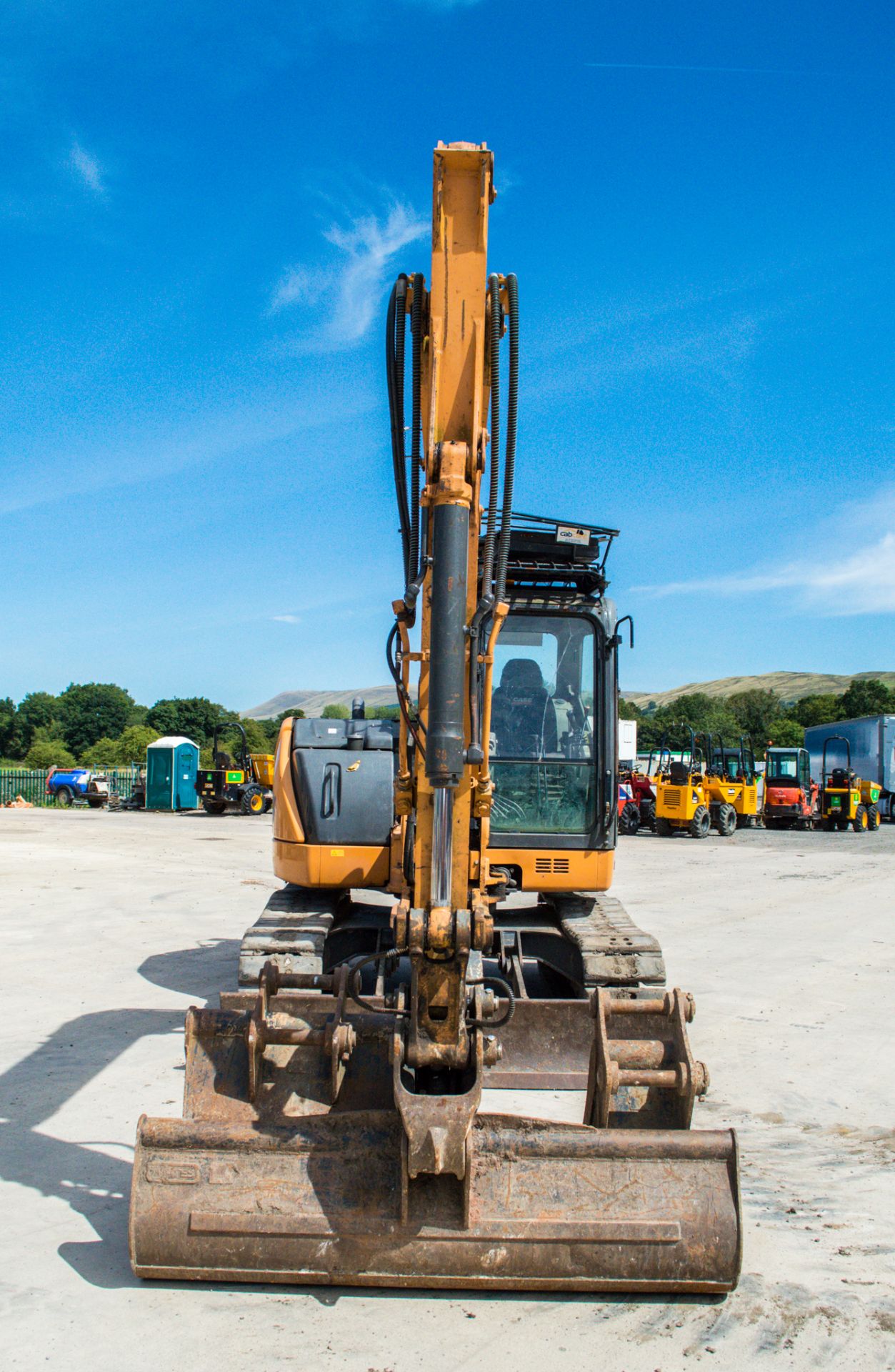 Case CX80C 9 tonne rubber pads reduced tail swing excavator Year: 2015 S/N: 1352 Recorded hours: - Bild 5 aus 23