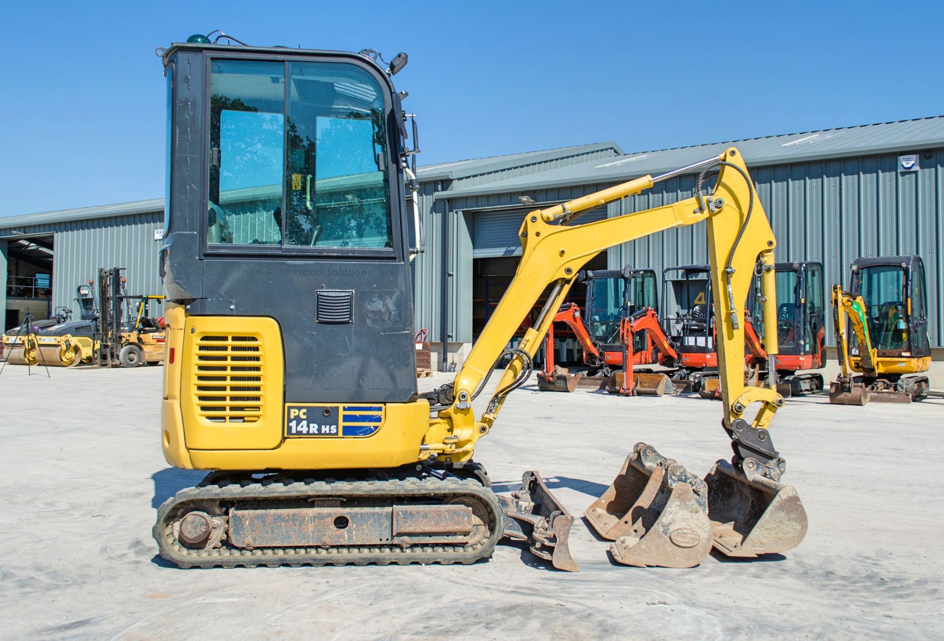 Komatsu PC14R-3HS 1.5 tonne rubber tracked mini excavator Year: 2019 S/N: F50698 Recorded Hours: - Image 7 of 20