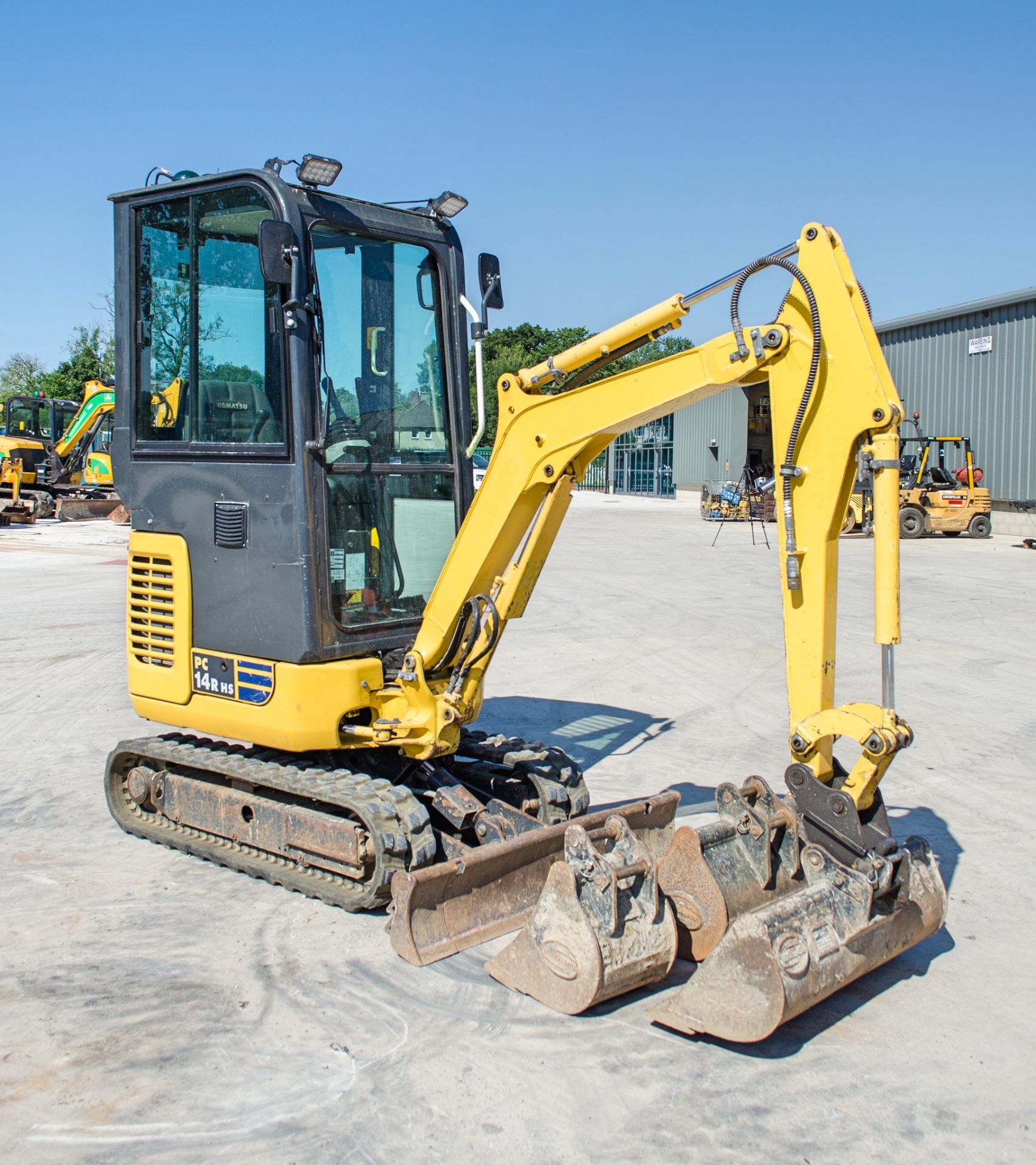 Komatsu PC14R-3HS 1.5 tonne rubber tracked mini excavator Year: 2019 S/N: F50698 Recorded Hours: - Image 2 of 20