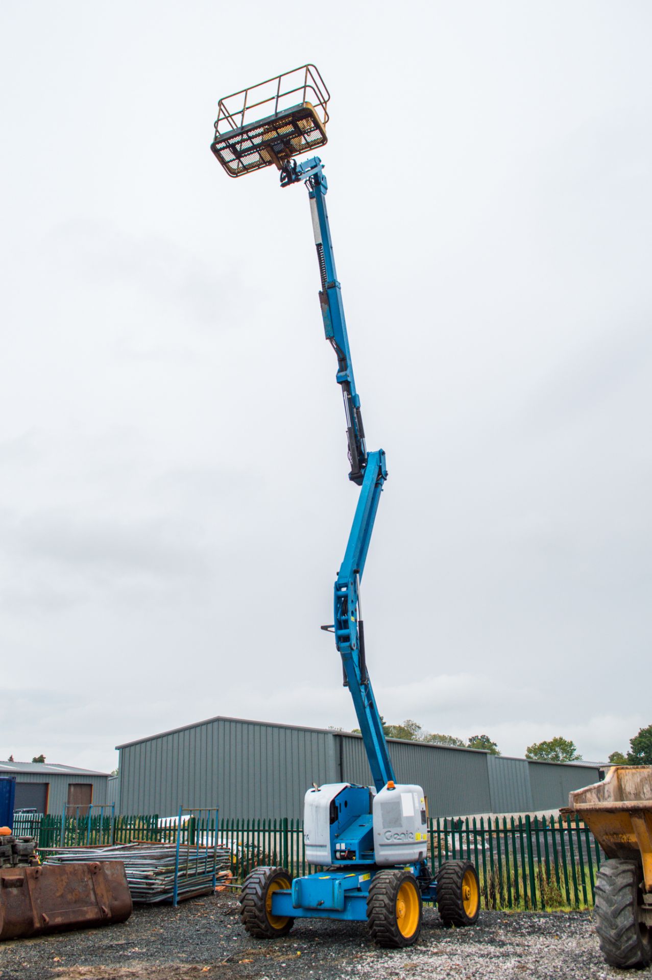 Genie Z-45/25 45 foot diesel driven 4WD articulated boom lift Year: 2011 S/N: 11B-1672 Recorded - Image 9 of 15