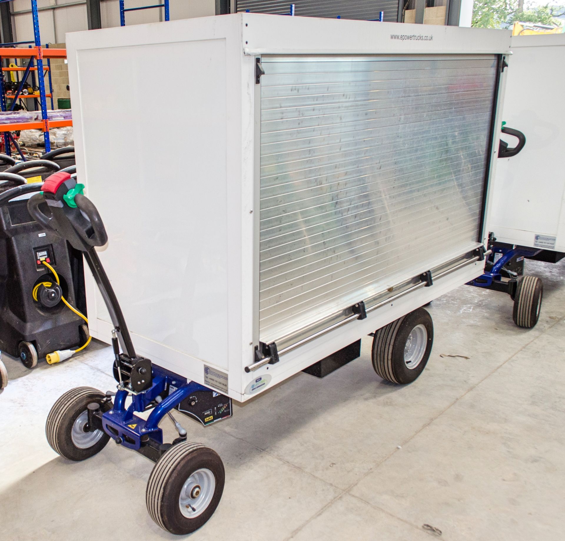 Zallys battery electric 4 wheel roller shutter cart Year: 2019 c/w battery charger