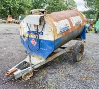 Mainway site tow bunded fuel bowser c/w 12v electric pump, delivery hose and nozzle