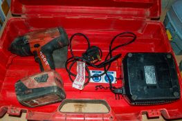 Hilti SIW 22T-A 22v cordless 1/2 inch drive impact gun c/w battery, charger and carry case **
