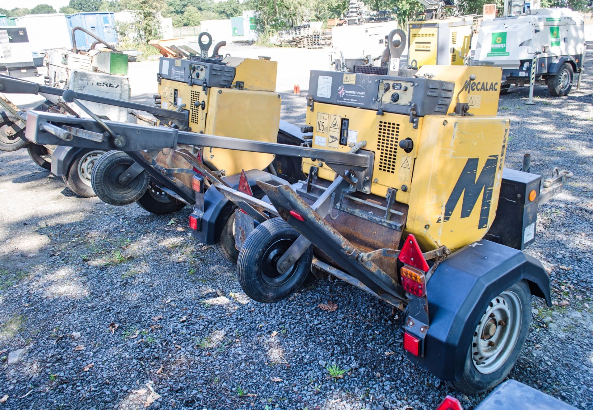 Mecalac MBR71 diesel driven pedestrian roller breaker Year: 2018 S/N: PM155 c/w roller trailer, - Image 2 of 5