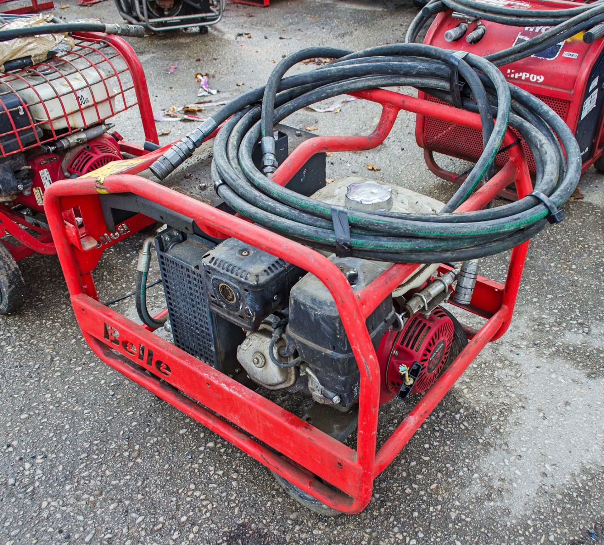 Belle petrol driven hydraulic power pack c/w hoses 1611BEL0012 - Image 2 of 3