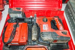Hilti TE4-A22 22v cordless SDS rotary hammer drill c/w 2 batteries, charger and carry case 03BX0034