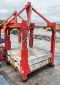 Combisafe concrete weighted (2 x 800kg) steel crane base LL34H440