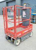 Skyjack SJ16 battery electric vertical mast access platform Year: 2014 S/N: 14005301 Recorded Hours: