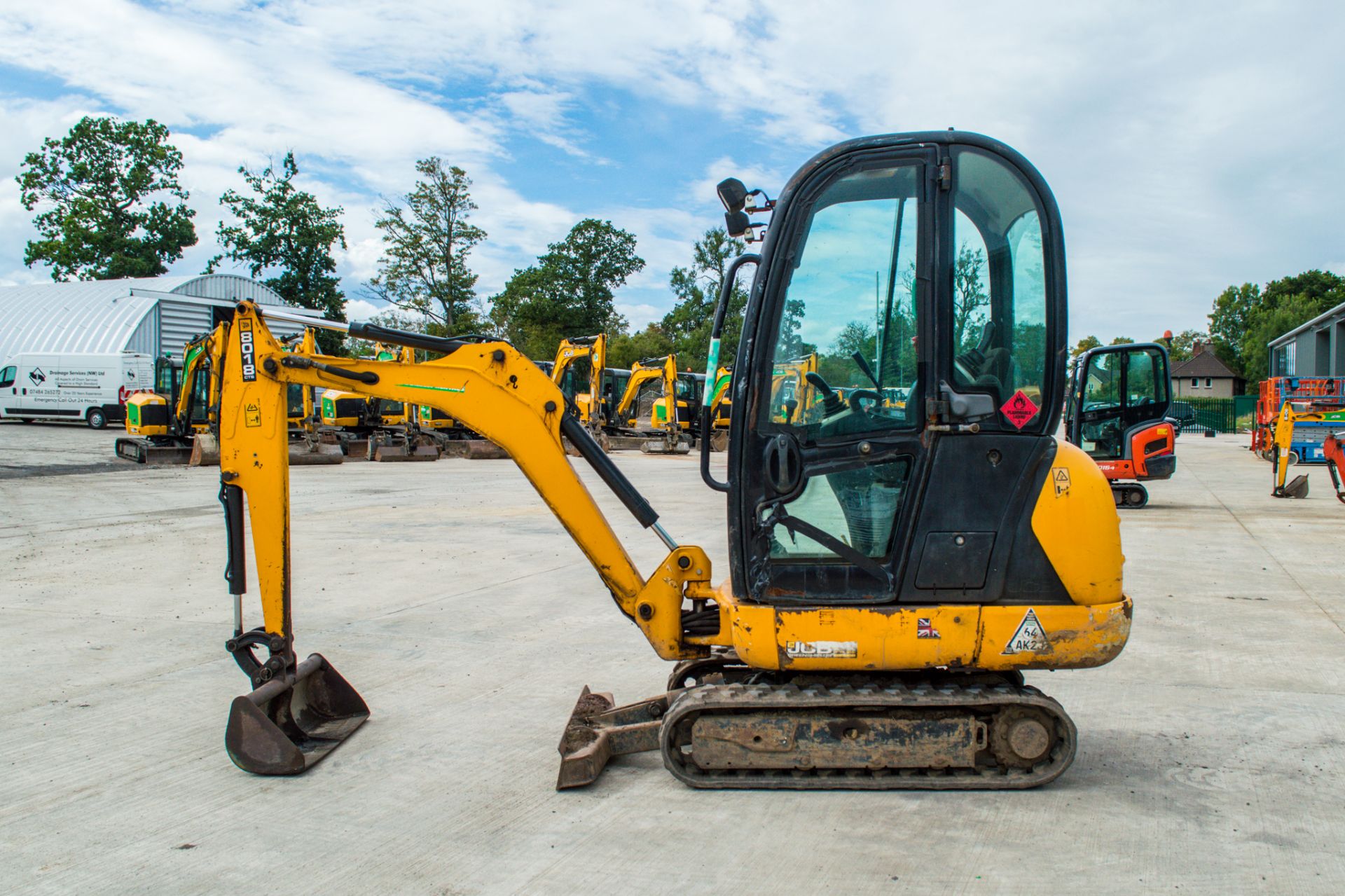 JCB 8016 CTS 1.6 tonne rubber tracked mini excavator Year: 2014 S/N: 71584 Recorded Hours: 2465 - Image 8 of 21