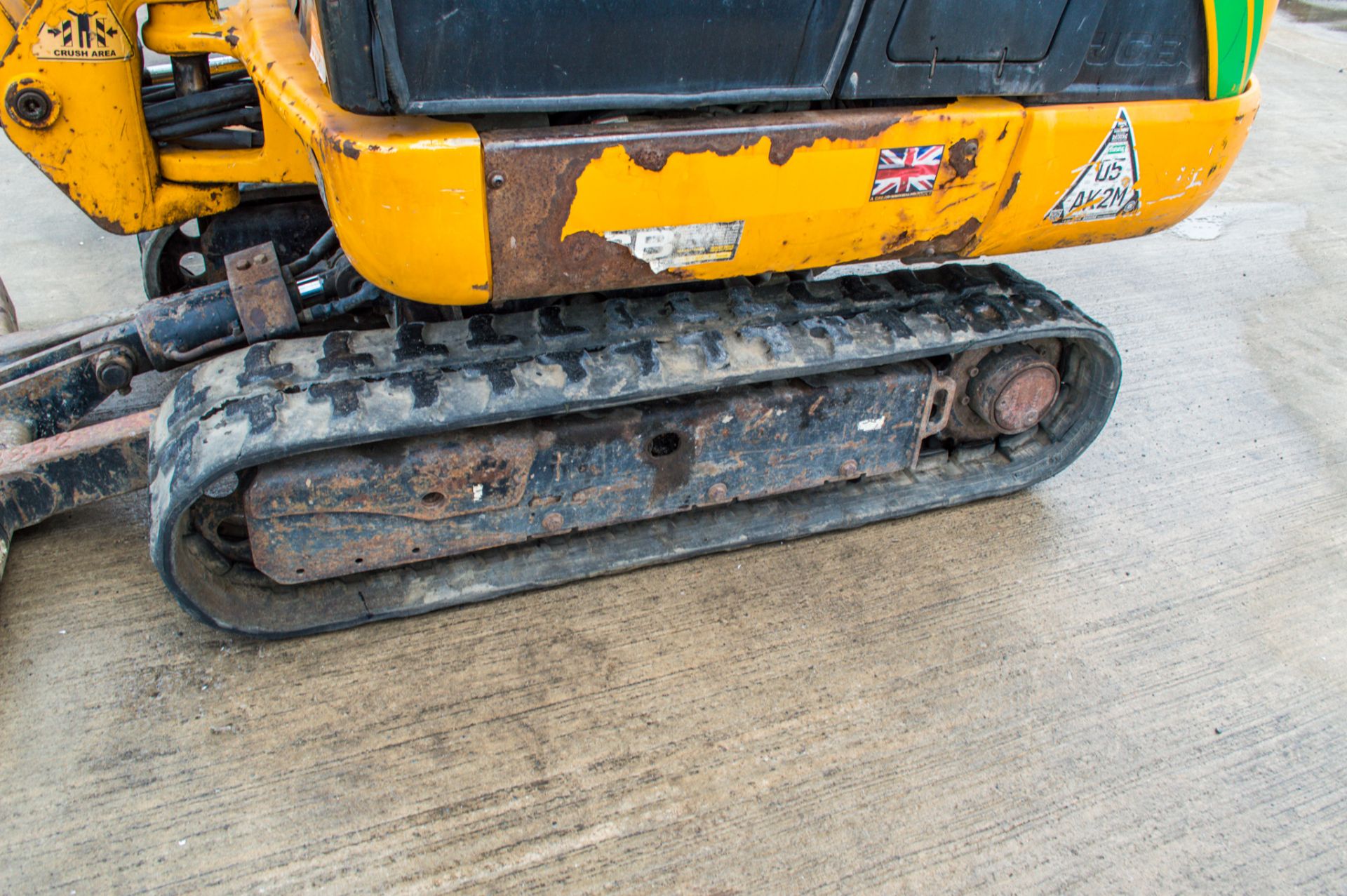 JCB 8018 CTS 1.8 tonne rubber tracked mini excavator Year: 2014 S/N: 33829 Recorded Hours: 3172 - Image 9 of 21