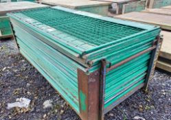 Quantity of trench box guard fence panels