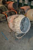 Belle Minimix 150 110v cement mixer ** Cord cut off and cover missing ** 10012796