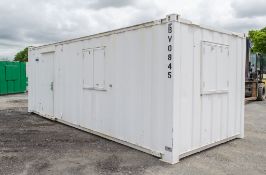 24 ft x 9 ft steel anti vandal office site unit c/w keys BV0845