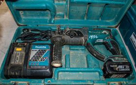 Makita DHR202 18v cordless SDS rotary hammer drill c/w battery, charger and carry case 03BX0070