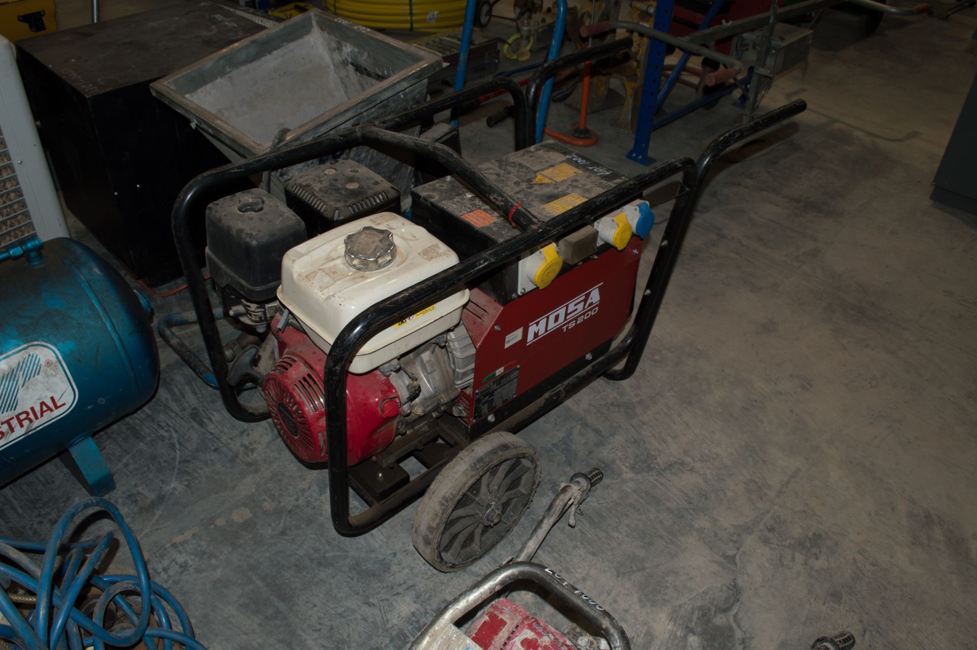 Mosa TS200 petrol driven welder/generator ** Plug lead damaged **