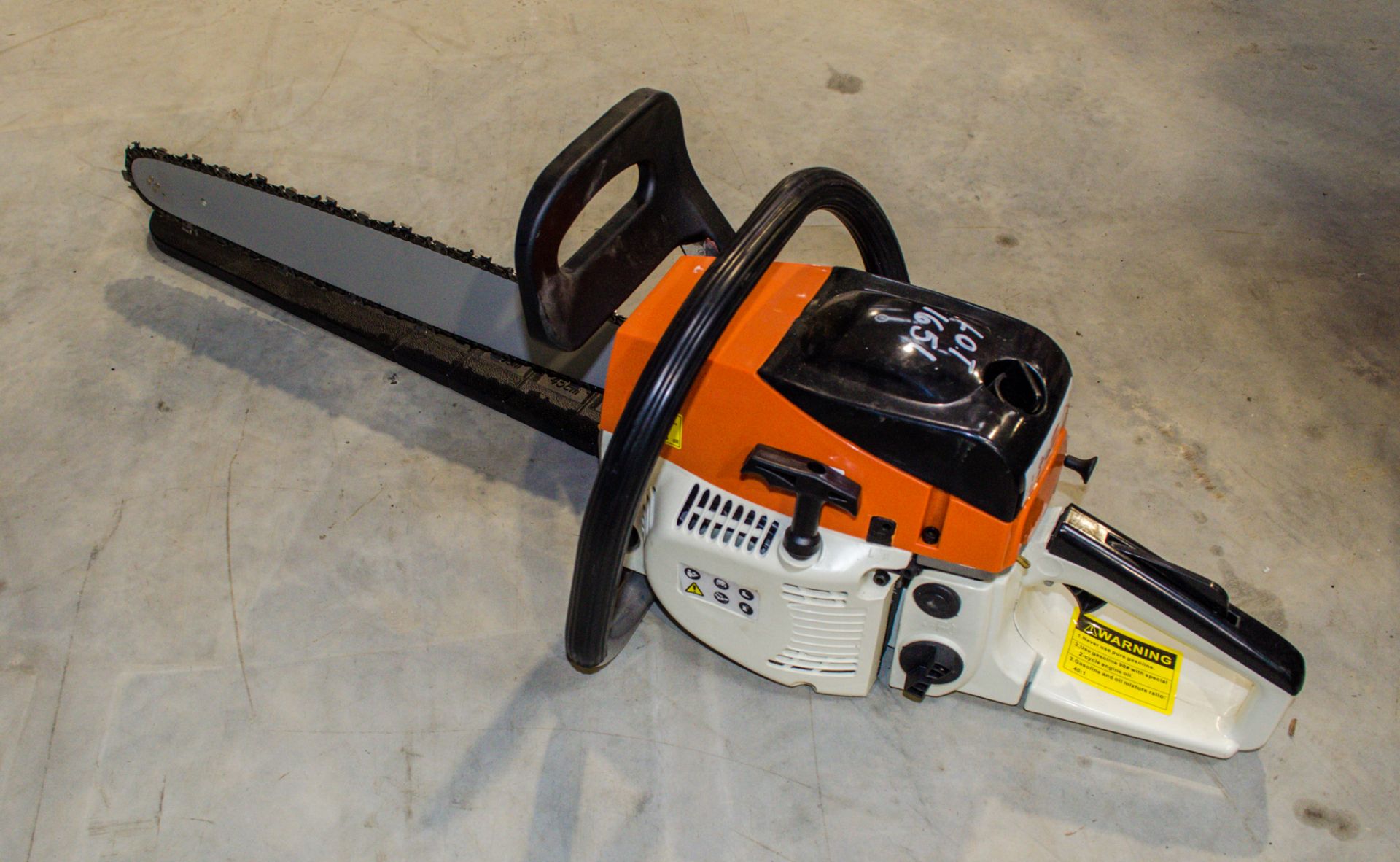 Petrol driven chainsaw ** No VAT on hammer price but VAT will be charged on buyer's premium **