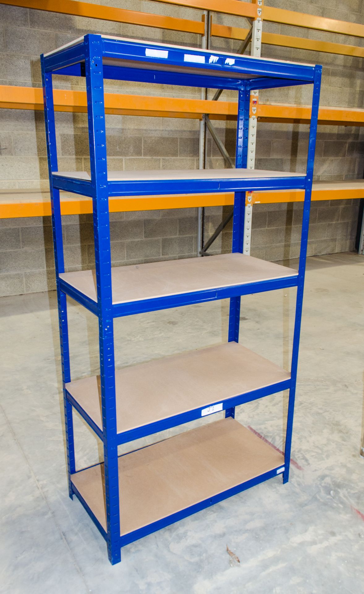 Steel shelving unit Dimensions: 180 cm high x 90 cm wide x 45 cm deep ** Picture for display