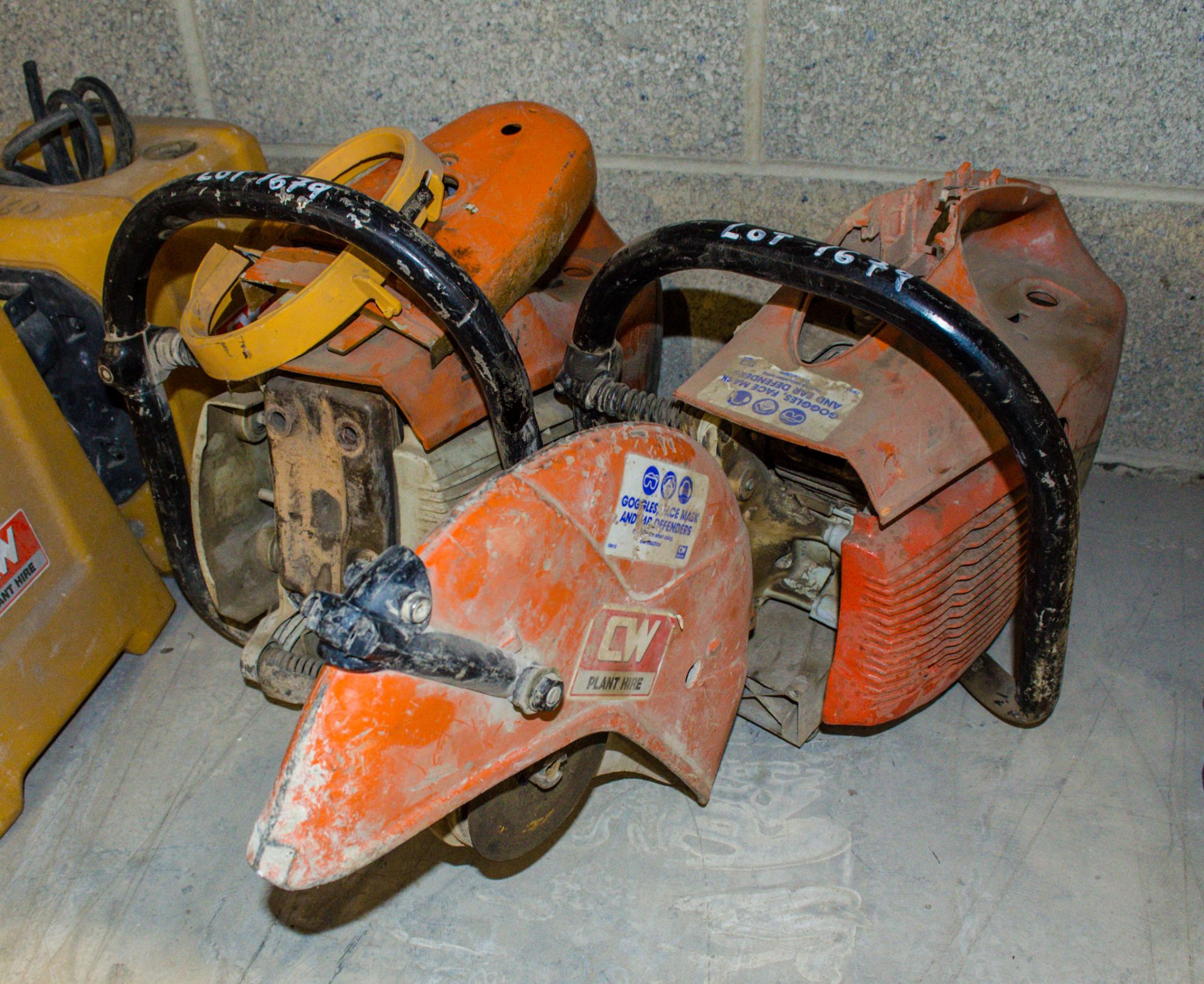 2 - Stihl TS410 petrol driven cut off saws ** For spares **