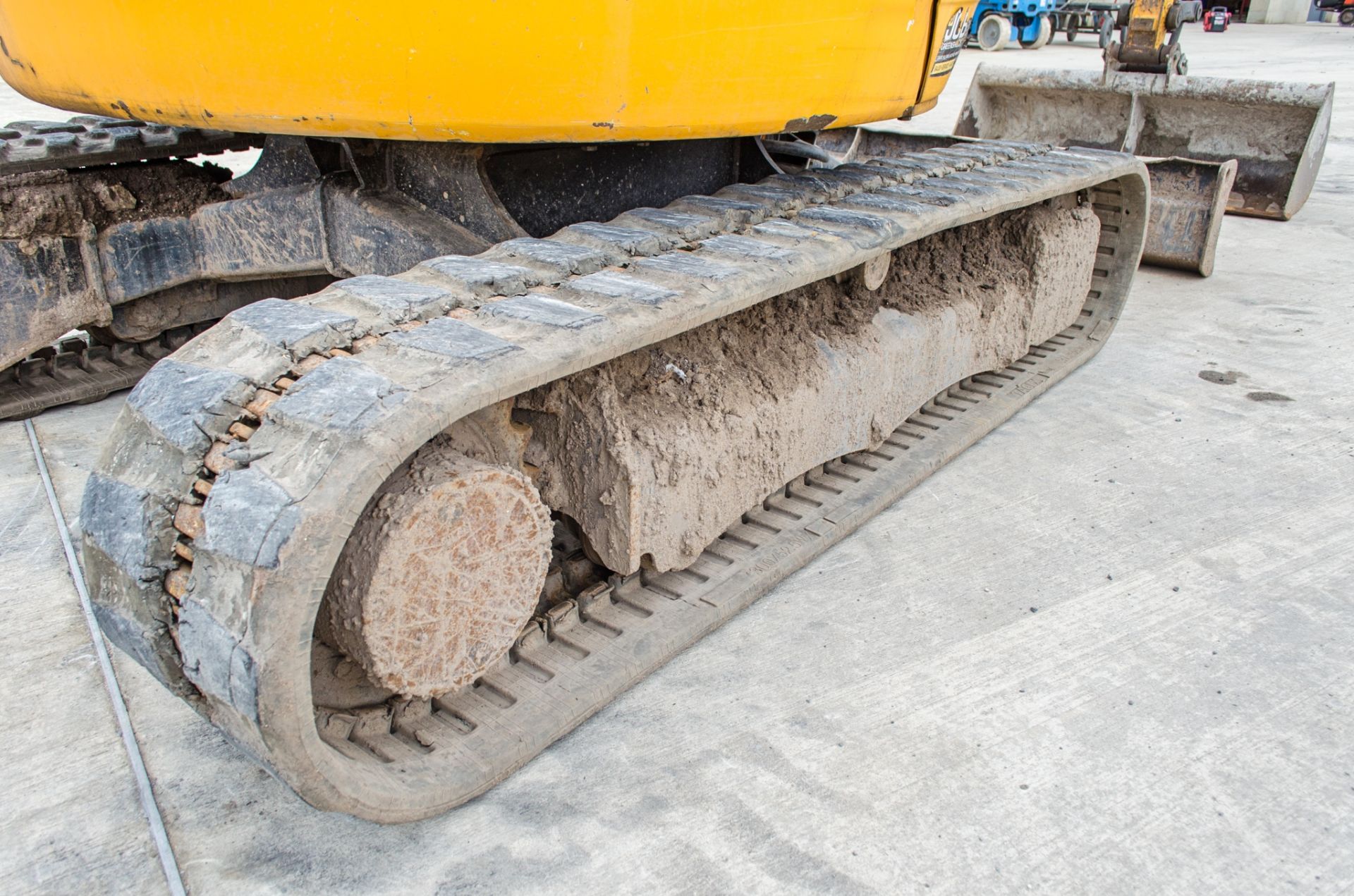 JCB 8025 ZTS 2.5 tonne zero tail swing rubber tracked mini excavator Year: 2013 S/N: 2226194 - Image 9 of 20