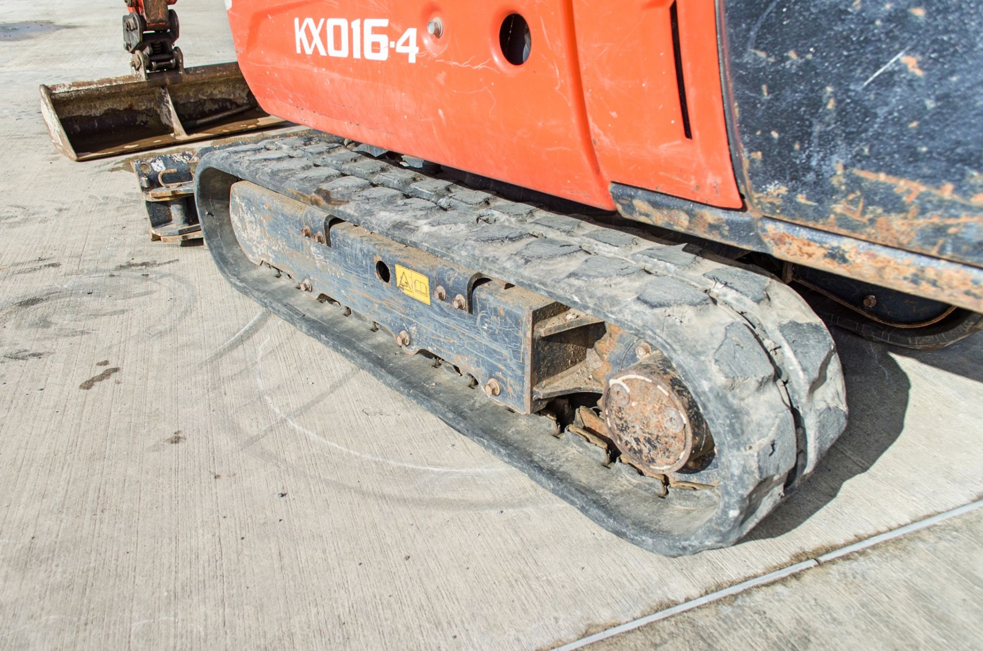 Kubota KX016-4 1.5 tonne rubber tracked mini excavator Year: 2016 S/N: 60127 Recorded Hours: 1308 - Image 10 of 23