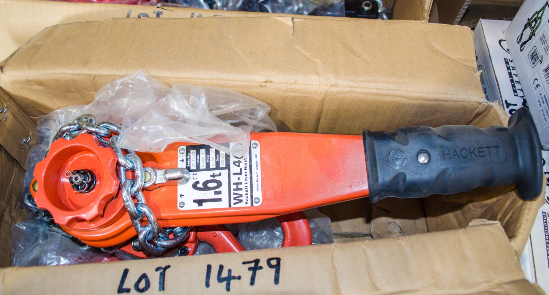 William Hackett 1.6 tonne lever hoist ** New & unused **