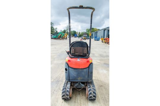 Kubota U10-3 1 tonne rubber tracked micro excavator Year: 2016 S/N: 25813 Recorded Hours: 1549 - Image 6 of 22