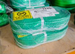 2 - 2 tonne x 4 metre webbing slings ** New and unused **