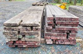 Quantity of wood bog mats