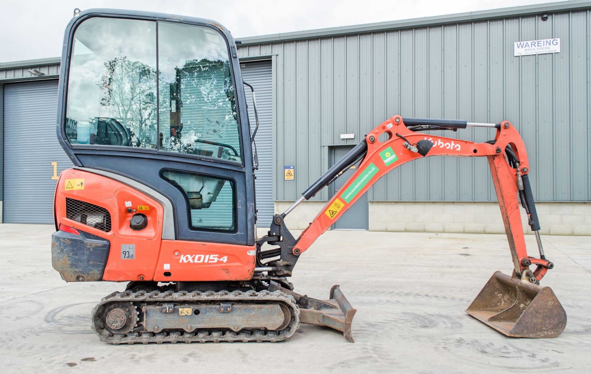 Kubota KX015-4 1.5 tonne rubber tracked mini excavator Year: 2014 S/N: 57850 Recorded Hours: 2054 - Image 8 of 22