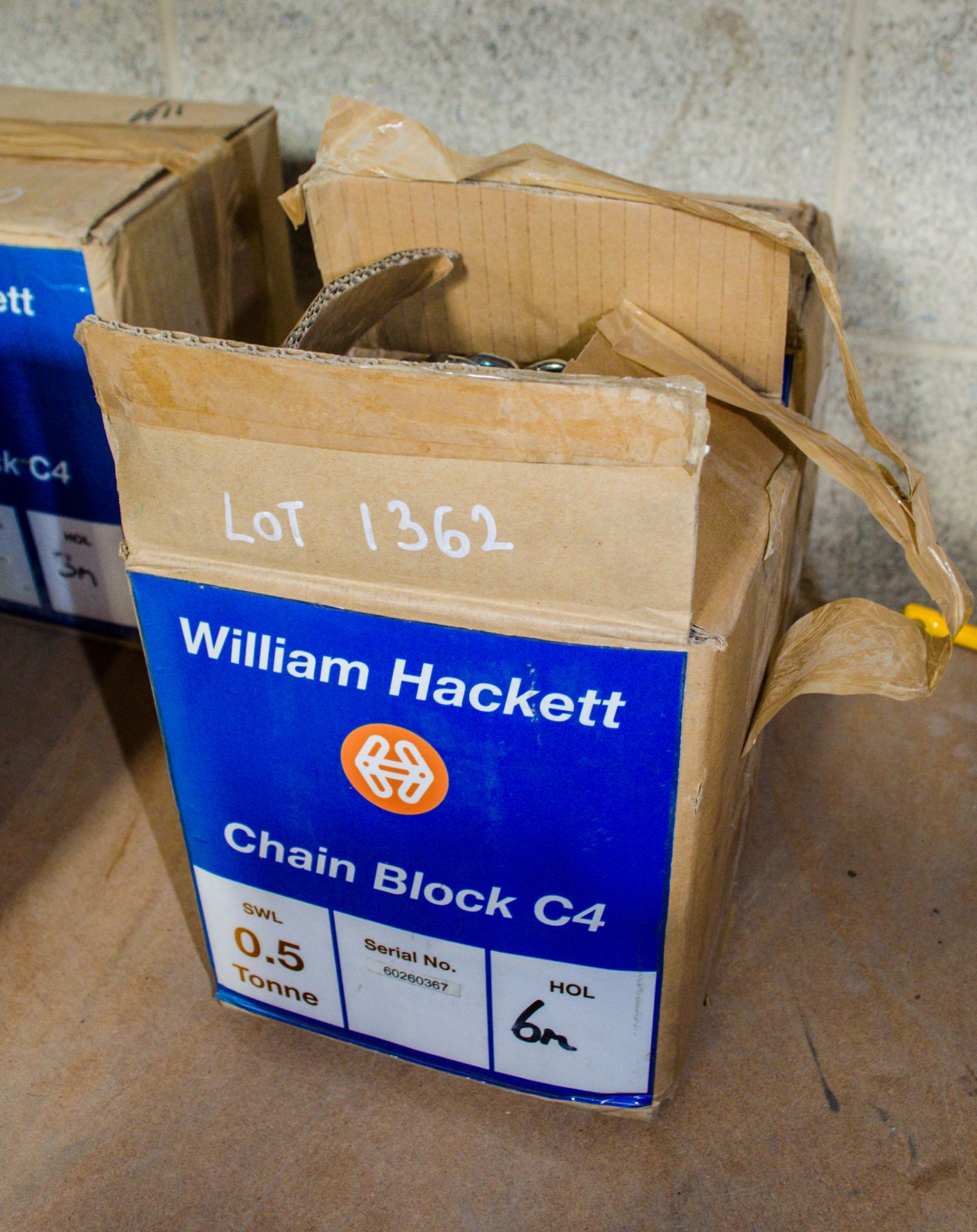 William Hackett 0.5 tonne chain block ** New and unused ** - Image 2 of 2