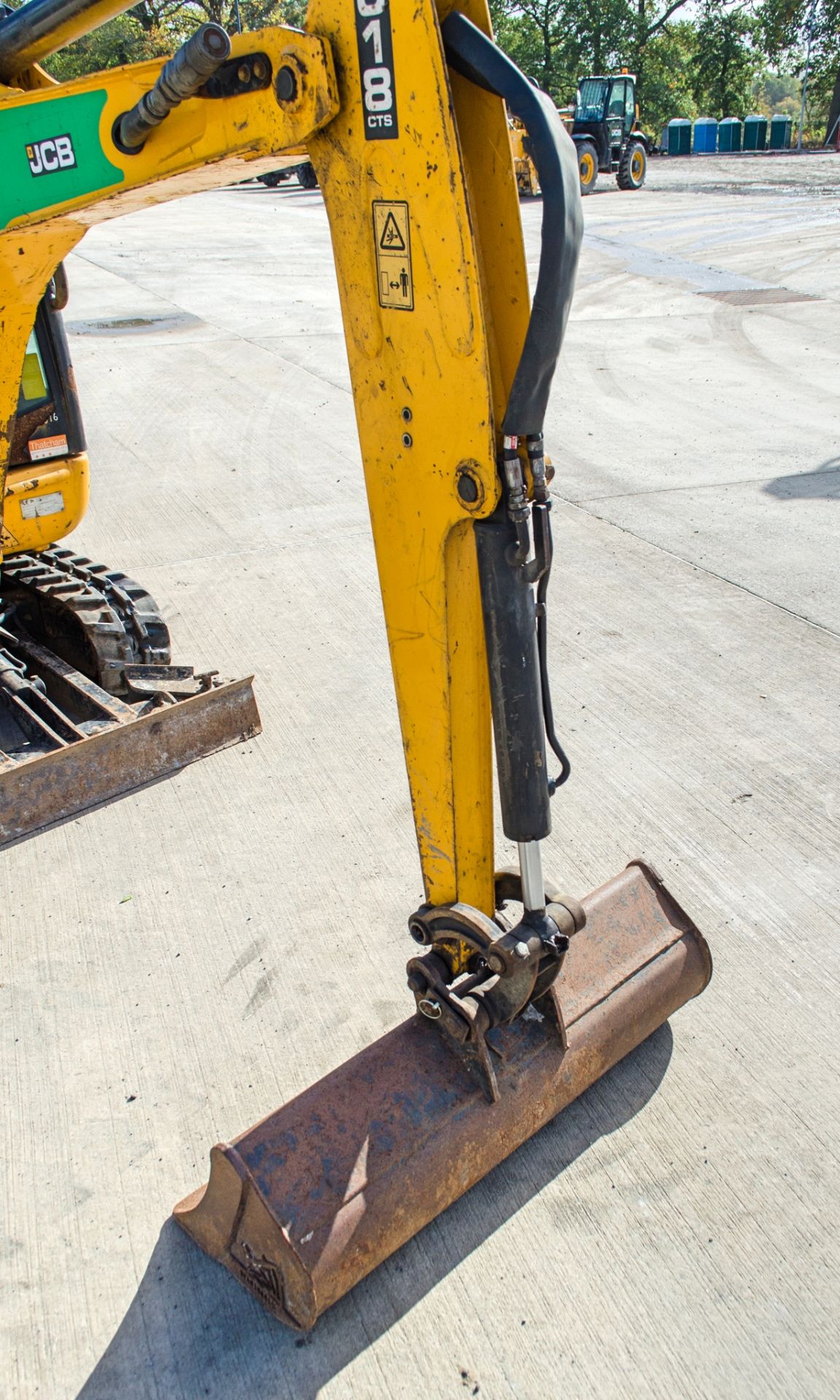 JCB 8018 1,5 tonne rubber tracked mini excavator Year: 2016 S/N: 2497642 Recorded Hours: 1718 blade, - Image 13 of 24