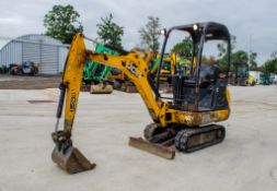 JCB 8014 1.4 tonne rubber tracked mini excavator Year: 2013 S/N: Recorded Hours: 2479 piped, blade &