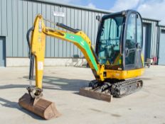JCB 8018 1,5 tonne rubber tracked mini excavator Year: 2016 S/N: 2497642 Recorded Hours: 1718 blade,