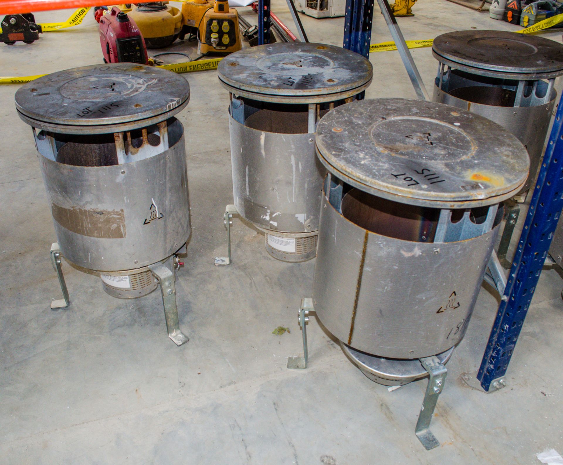 3 - gas fired dust bin heaters