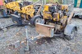 Terex MBR71 diesel driven pedestrian roller c/w trailer A772579