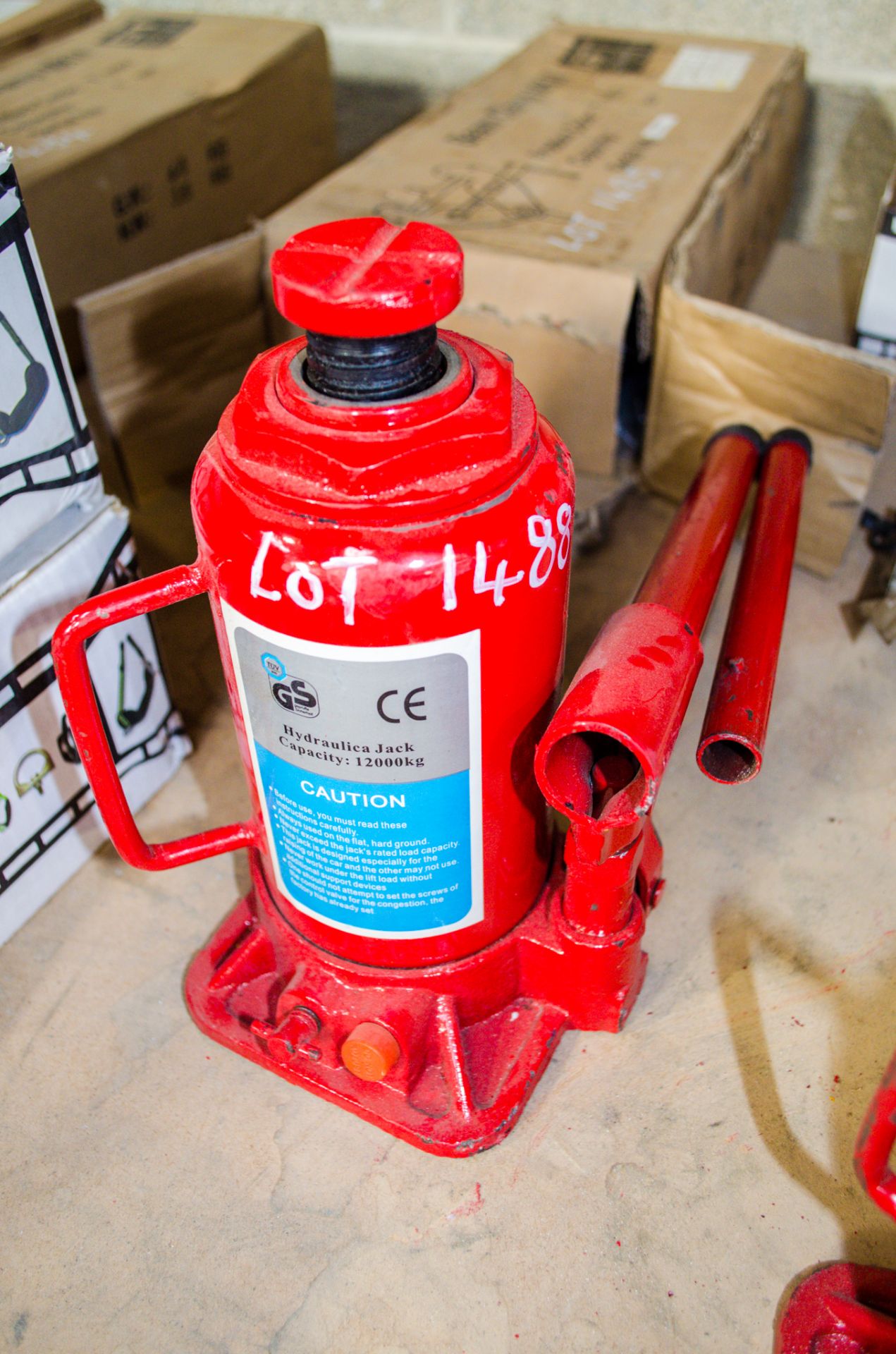 1200 kg hydraulic bottle jack ** New & unused **