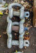 3 -25 tonne shackles