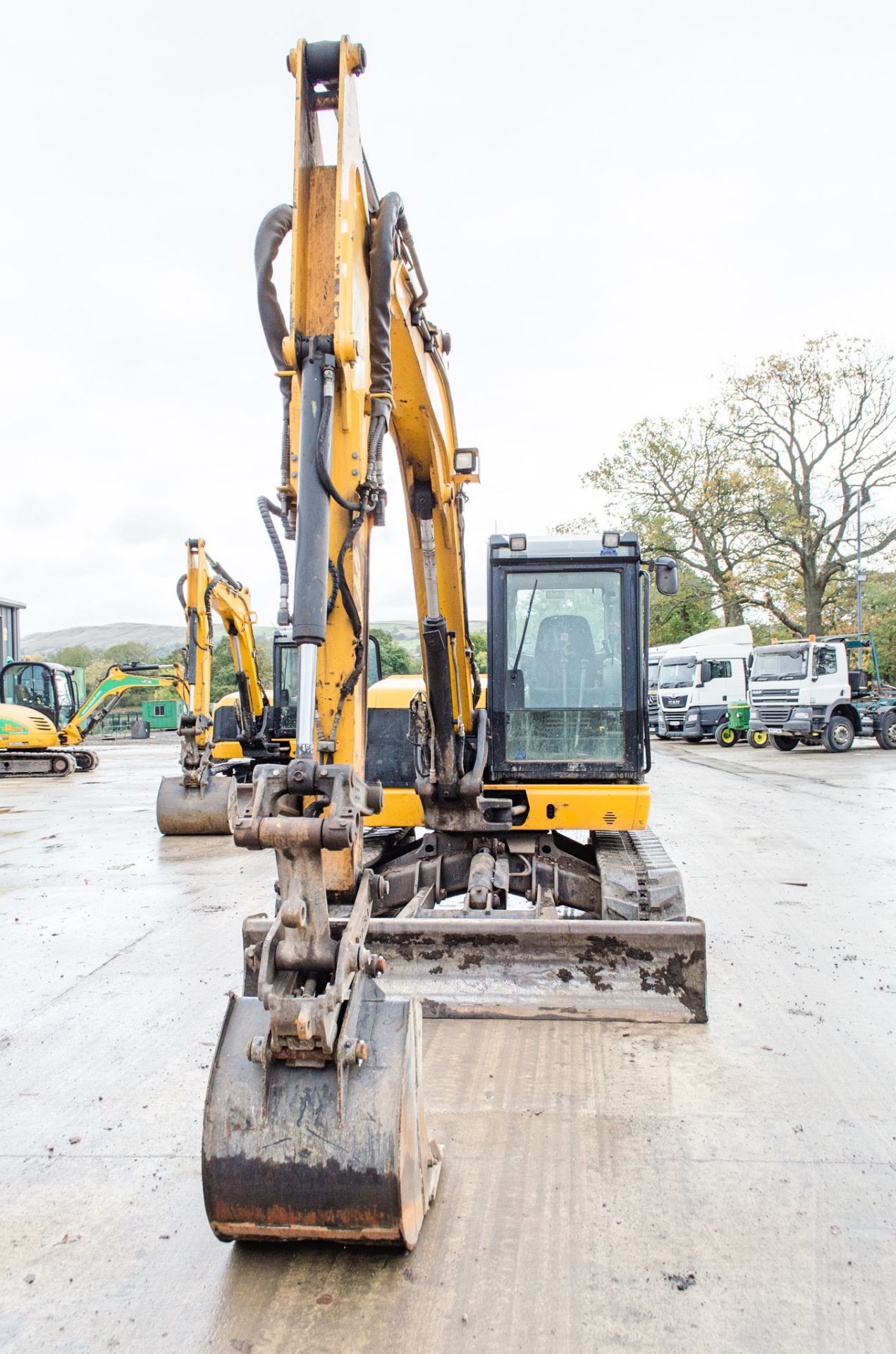 JCB 86C-1 Eco 8.5 tonne rubber tracked excavator Year: 2016 S/N: 2250290 Recorded Hours: 4734 blade, - Image 5 of 22