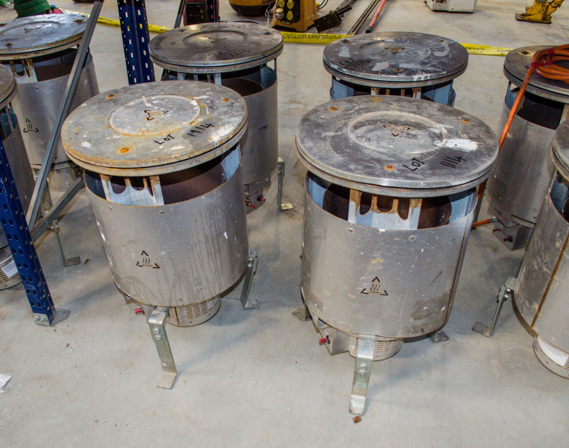 4 - gas fired dust bin heaters