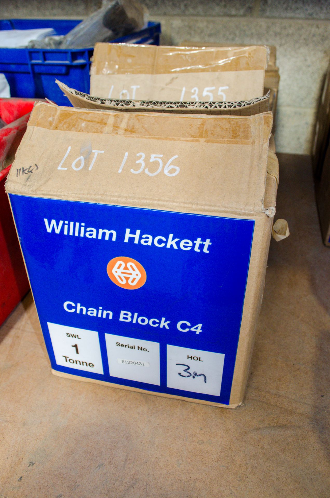 William Hackett 1 tonne chain block ** New and unused ** - Image 2 of 2